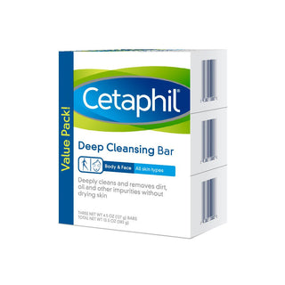 Cetaphil Deep Cleansing Skin Bar Soap - 3pk - 4.5oz Each
