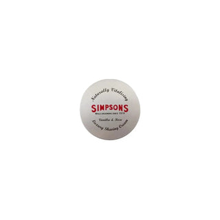 Simpsons Luxury Shaving Cream Vanilla & Rose 125ml