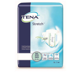 Tena 3xl Stretch Bariatric Adult Heavy-absorbent Incontinence Brief Green
