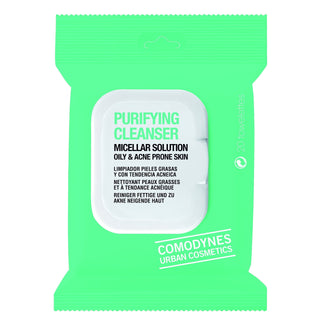 Comodynes Purifying Cleanser Oily & Acne Prone Skin 20 Towelettes