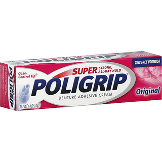 PoliGrip Super Original Denture Adhesive Cream - 1.40 Oz