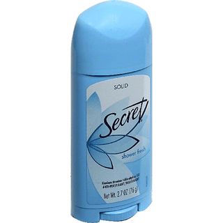 Secret Shower Fresh Solid Antiperspirant/Deodorant 2.7 Oz. Stick