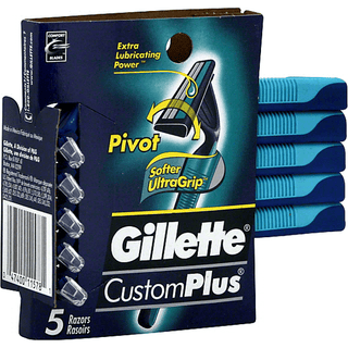 Gillette Sensor2 Plus Disposable Razors 5 Ct Carded Pack