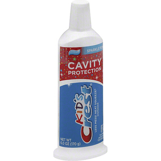 Crest Kid's Cavity Protection Neat Squeeze Sparkle Fun Fluoride Anticavity Toothpaste 6 Oz. Tube