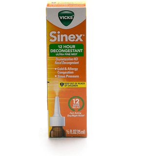 Vicks Sinex Decongestant, 12 Hour, Ultra Fine Mist