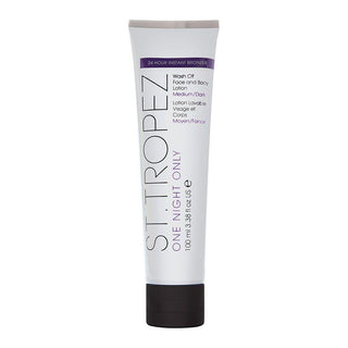 St. Tropez One Night Only Wash Off Face And Body Lotion, Medium/Dark 3.38 Oz