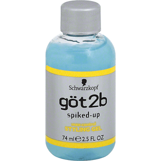 Schwarzkopf Got2b Spiked Up Max Control Styling Hair Gel, 2.5 Ounce Trial & Travel Size