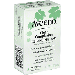 Aveeno Clear Complexion Cleansing Bar Facial Bars 3.5 Oz Box