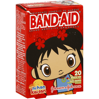 Band Aid Adhesive Bandages, Nickelodeon Nihao, Kai-lan, Assorted Sizes