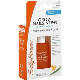 Sally Hansen Grow Nails Now! Vitamin Treatment, Growth, Clear 3201