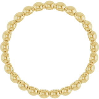 Perle Dorée  Beaded Stackable Ring