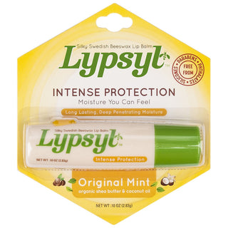 Lypsyl Intense Protection Lip Balm, Original Mint, 0.10 oz Sticks, 6 Count Value Pack