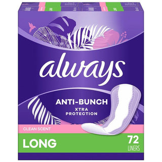 Always Xtra Protection Daily Liners Long Clean Scent