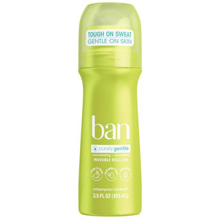 Ban Roll-On Antiperspirant Deodorant For Women And Men, No White Residue, Non-Irritating
