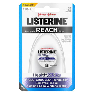 Listerine Healthy White Mint Floss 30 Yd. Pack