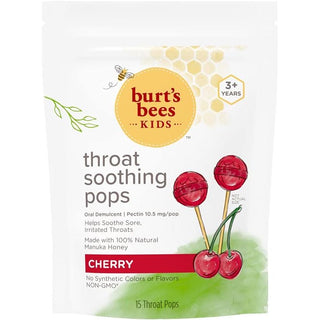 Burt's Bees Kids Throat Soothing Pops Cherry