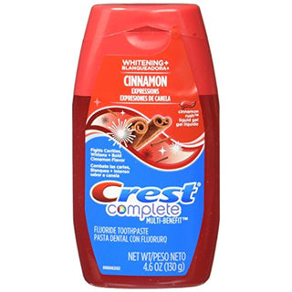 Crest Complete Multi-Benefit Whitening Plus Expressions Cinnamon Rush Liquid Gel Toothpaste 4.6