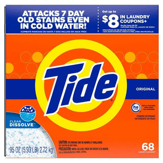 Tide HE Laundry Detergent, Original Scent, Powder, 95 Oz Box