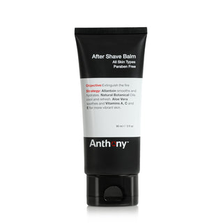 Anthony After Shave Balm For Men, Cooling Lotion, 3 Fl Oz, With Vitamins A, C & E, Aloe Vera, Botanical Extracts; Soothes, Moisturizes All Skin Types
