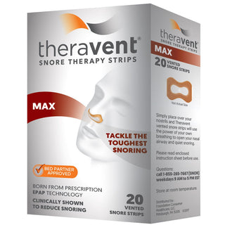Theravent Snore Therapy Strips Max - 20ct