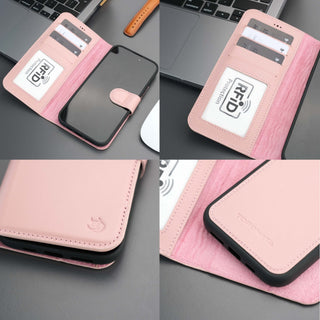 Casper Leather iPhone 15 Plus Wallet Case | Detachable MagSafe Compatible RFID Protection