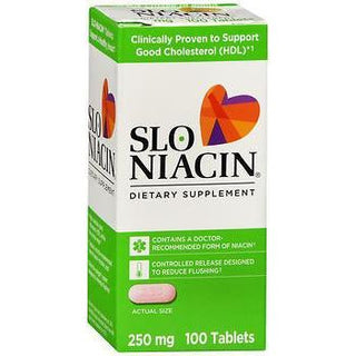 Slo-Niacin A Suplemento Dietético 250 Mg, 100ct 371279250107G793