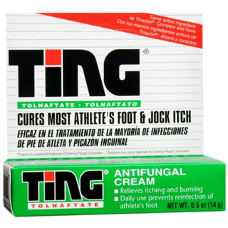 Ting Athletes Foot And Jock Itch Antifungal Cream, 0.5 Oz