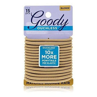 Goody Ouchless Braided Elastics, 4 Mm, Blonde