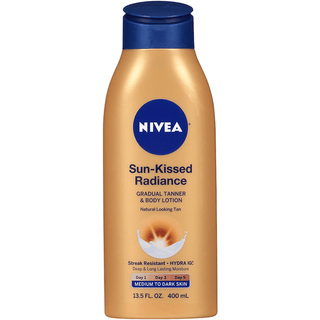 Nivea Sun-Kissed Radiance Gradual Tanner & Body Lotion For Medium To Dark Skin 13.5 Fl. Oz. Bottle ( Discontinued )