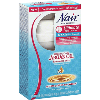 Nair Ultimate Roll-On Wax Hair Remover With Moroccan Argan Oil - 3.9 Oz