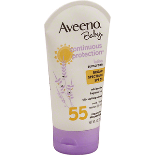 Aveeno Baby Continuous Protection Lotion Sunscreen Broad Spectrum - SPF 55 - 4oz