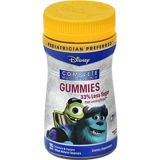 Disney Multi-Vitamin, Complete, Grape, Orange & Cherry, Gummies