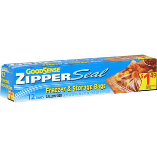 GoodSense Zipper Seal Freezer & Storage Bags, Gallon Size