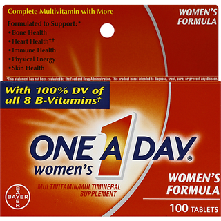 One A Day Women's Formula Multivitamin Supplement Tablets 100