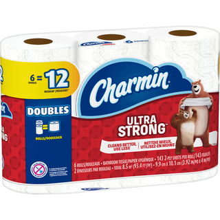 Charmin Ultra Strong Toilet Paper 6 Double Roll