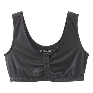 Silverts Adaptive Front Closure Bra - Black, 2X-Large
