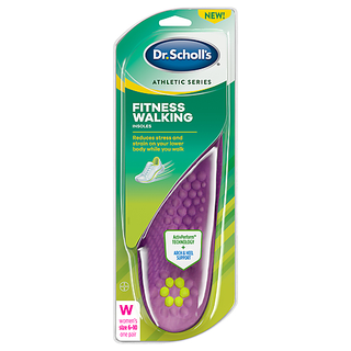 Dr Scholls Insoles, Fitness Walking, Womens, Size 6 10