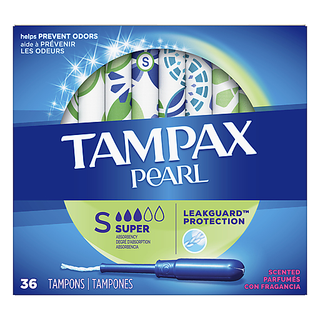 Tampax Pearl Plastic, Super Absorbency, Scented Tampons