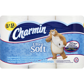 Charmin Ultra Soft Bathroom Tissue, Double Rolls, 2 Ply