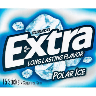 Extra Polar Ice Sugar Free Chewing Gum Single Pack, 15 Pieces