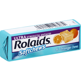 Rolaids Antacid, Ultra Strength, Softchews, Orange