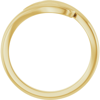 Amore Hug Ring in Solid 14K Yellow Gold