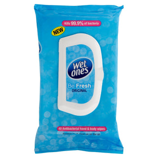 Wet Ones Antibacterial Be Fresh 40 Wipes