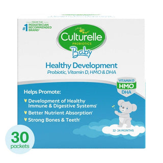 Culturelle Probiotics, Baby, Grow + Thrive, Probiotics + Vitamin D Packets, 12-24 Months, Unflavored, 30 Packets