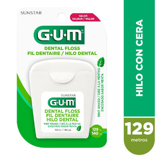 GUM Hilo Dental Mint Waxed 140 Mt