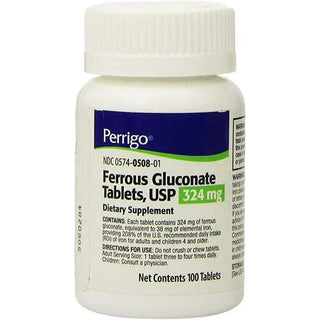 Perrigo Ferrous Fumarate 324 mg Tablets (100 Count, 10x10 Unit Dose)