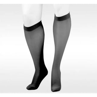 Juzo Attractive Sheer Knee Highs Black L