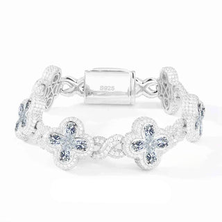 Fleur d’Éternité Moissanite Bracelet Purple