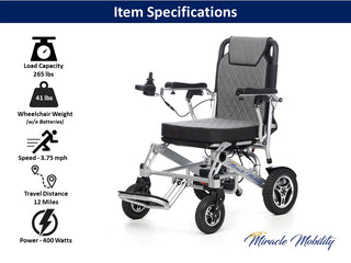 Miracle Mobility Silver 6000 Plus Electirc Wheelchair
