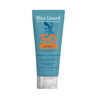 Blue Lizard Sport Mineral Sunscreen Lotion - SPF 50+, Water Resistant, 3 oz